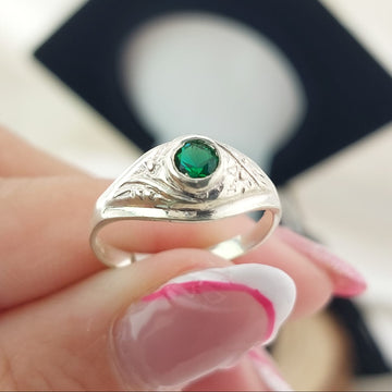 Anillo Graduación Kínder Plata 925 25958