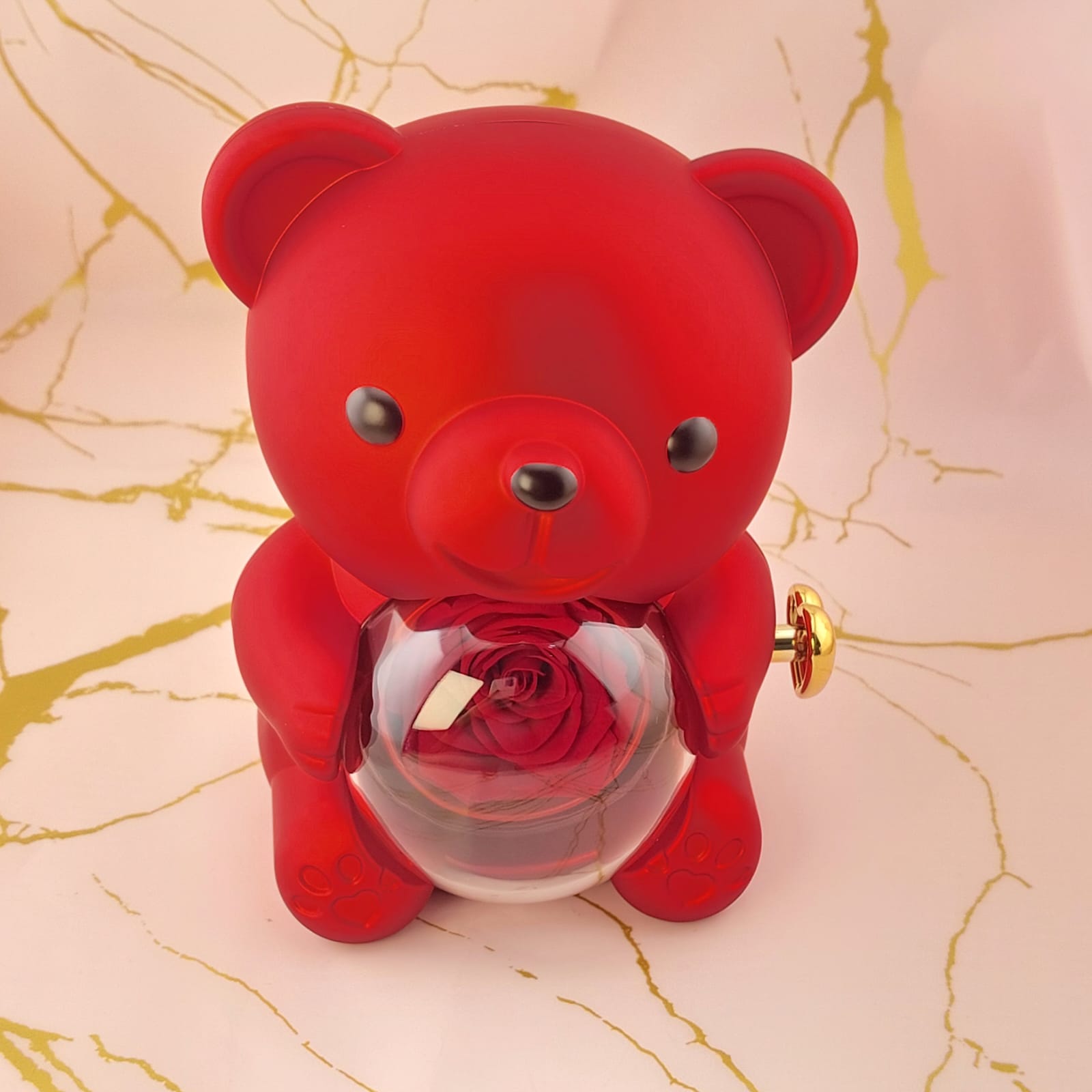 Caja de Regalo Oso Rojo Anillos 801022
