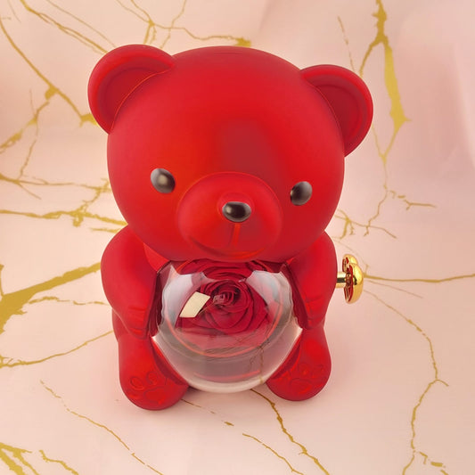 Caja de Regalo Oso Rojo Anillos 801022