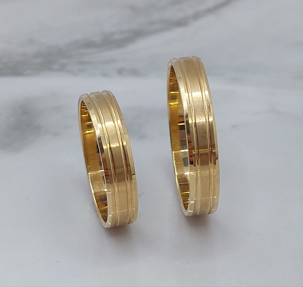 Anillos Matrimonio Duo Oro 10k 4.5g Italia 210000020966