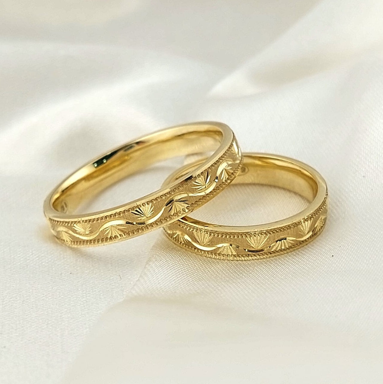 Anillos Matrimonio Duo Oro 10k 5.2g Italia 210000020946