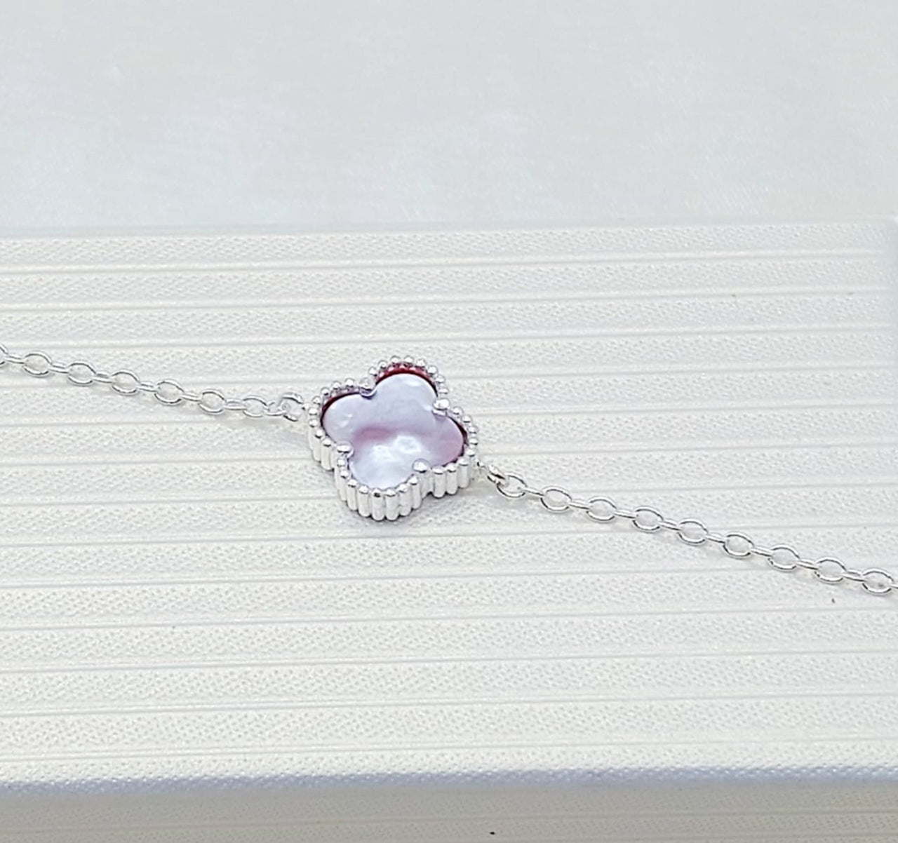 Pulsera Dama VC Morado Plata 925 17/20cm dije 12mm 210000023807