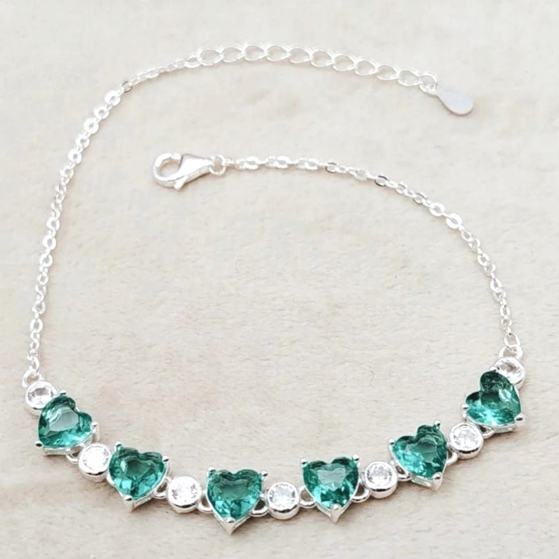 Pulsera Dama Verde Plata 925 210000023835