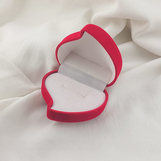 CAJA REGALO CORAZON ROJO ANILLO 01515