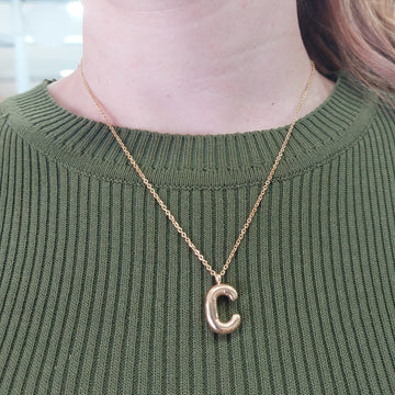 Collar Letra C Acero 210000023502x