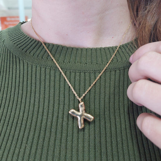 Collar Letra X Acero 210000023488x