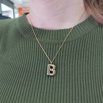 Collar Letra B Acero 210000023496x