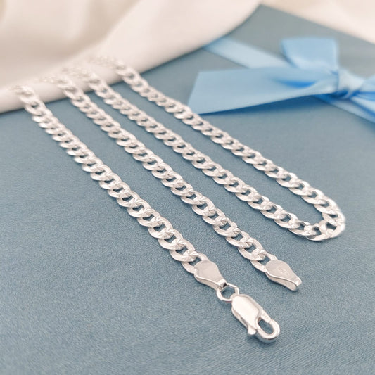 Cadena Grumete Solida 11g 60CM/4MM Plata 925 25642