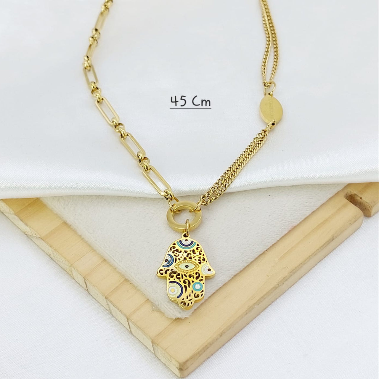 Collar Acero Mano de Fatima 210000023544x