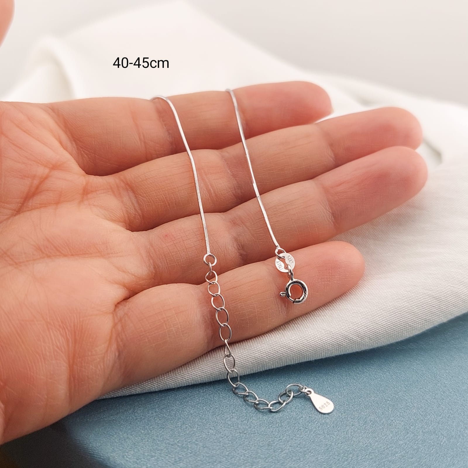 Cadena Veneciana 45-50cm Plata 925 Rodio 210000018790v