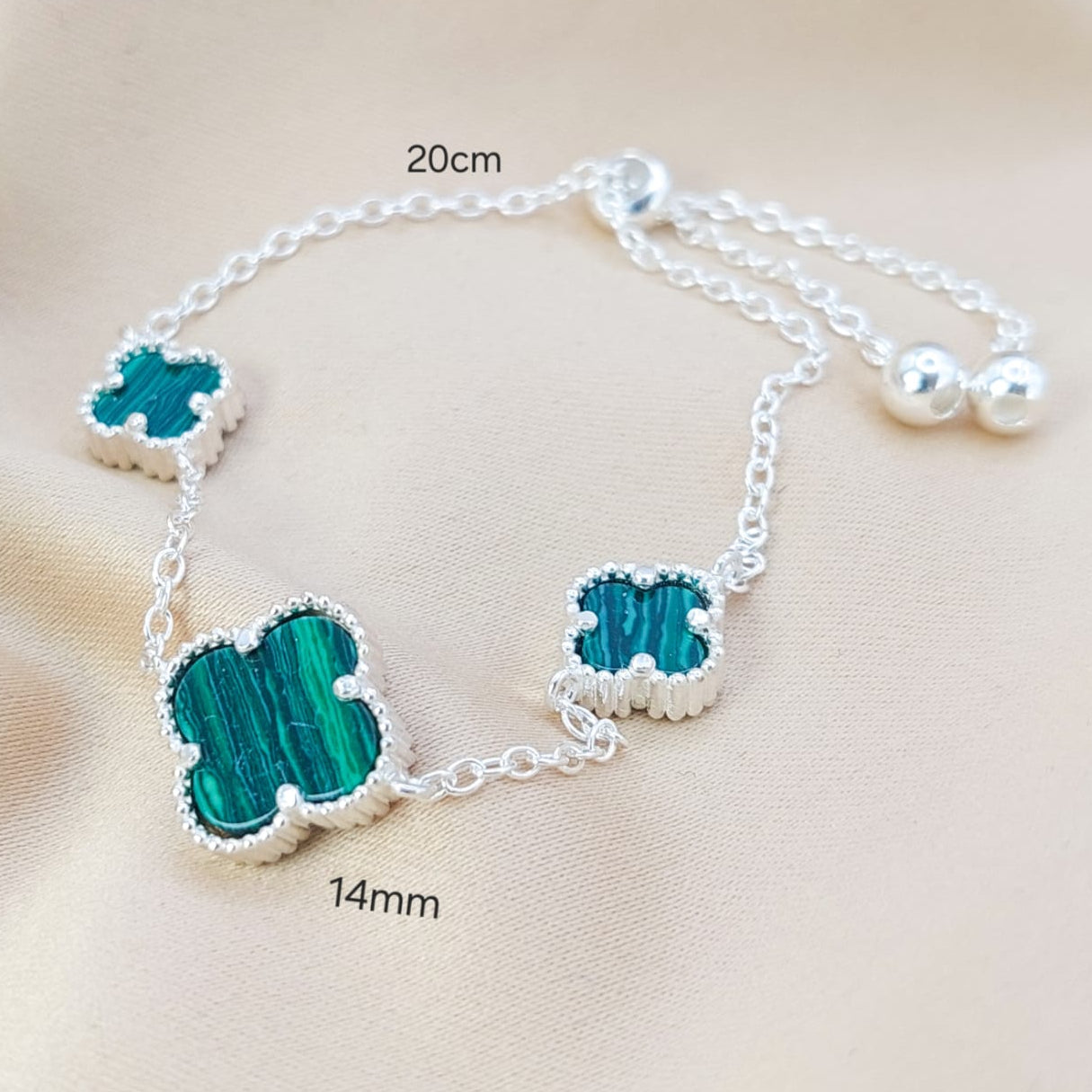 Pulsera Dama VC Verde Plata 925 210000023827