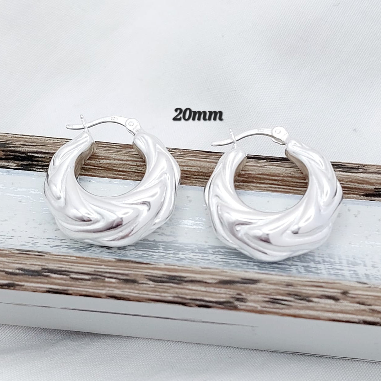 Argollas  20mm Plata 925 210000024107