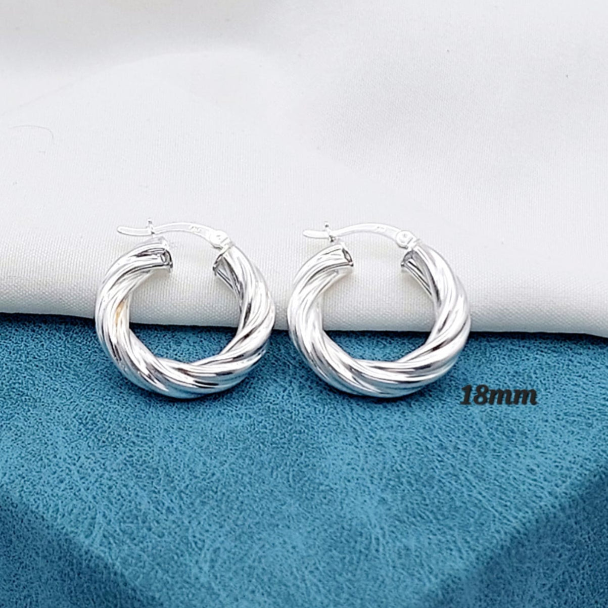 Argollas 18mm Plata 925 210000024234