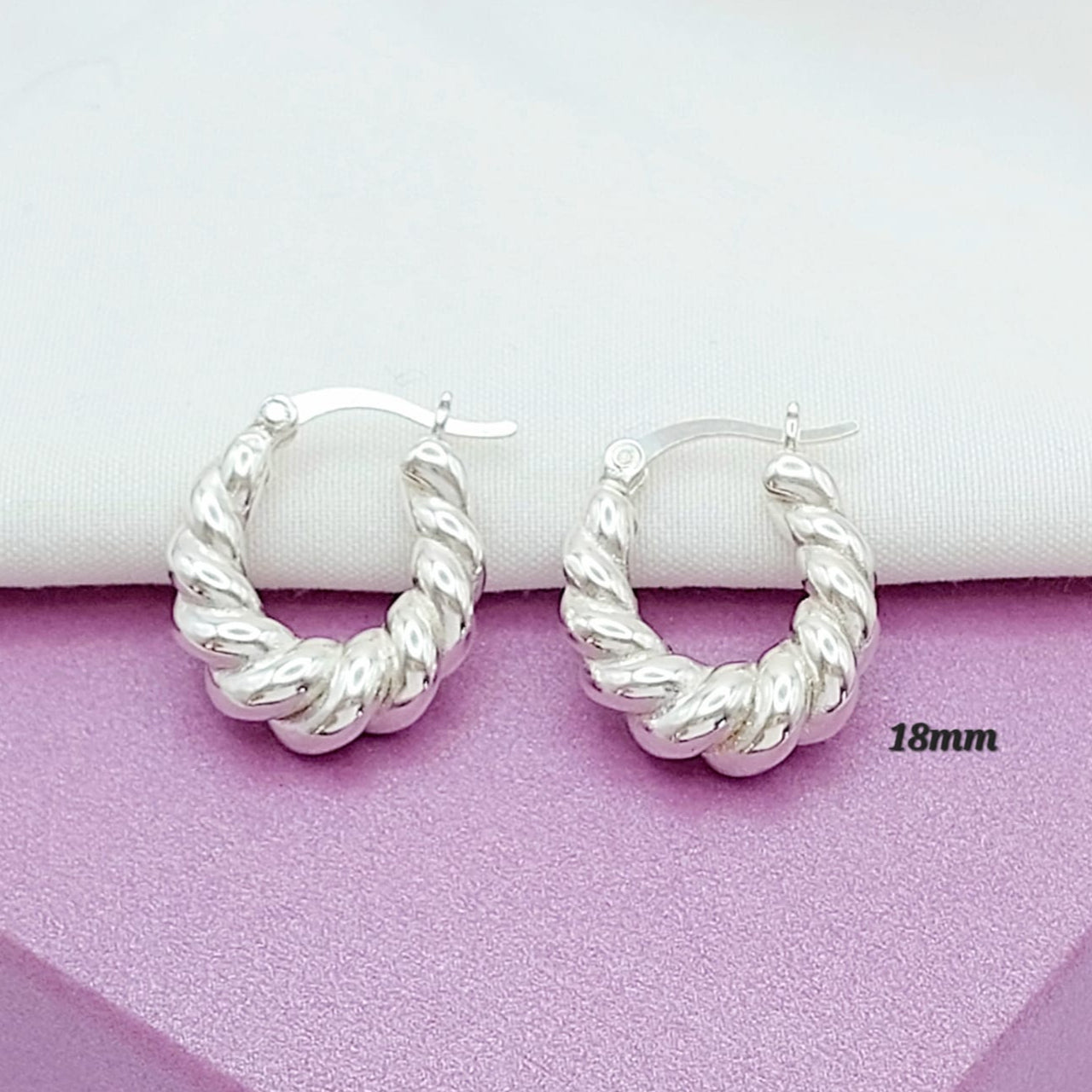 Argollas 18mm Plata 925 210000024164