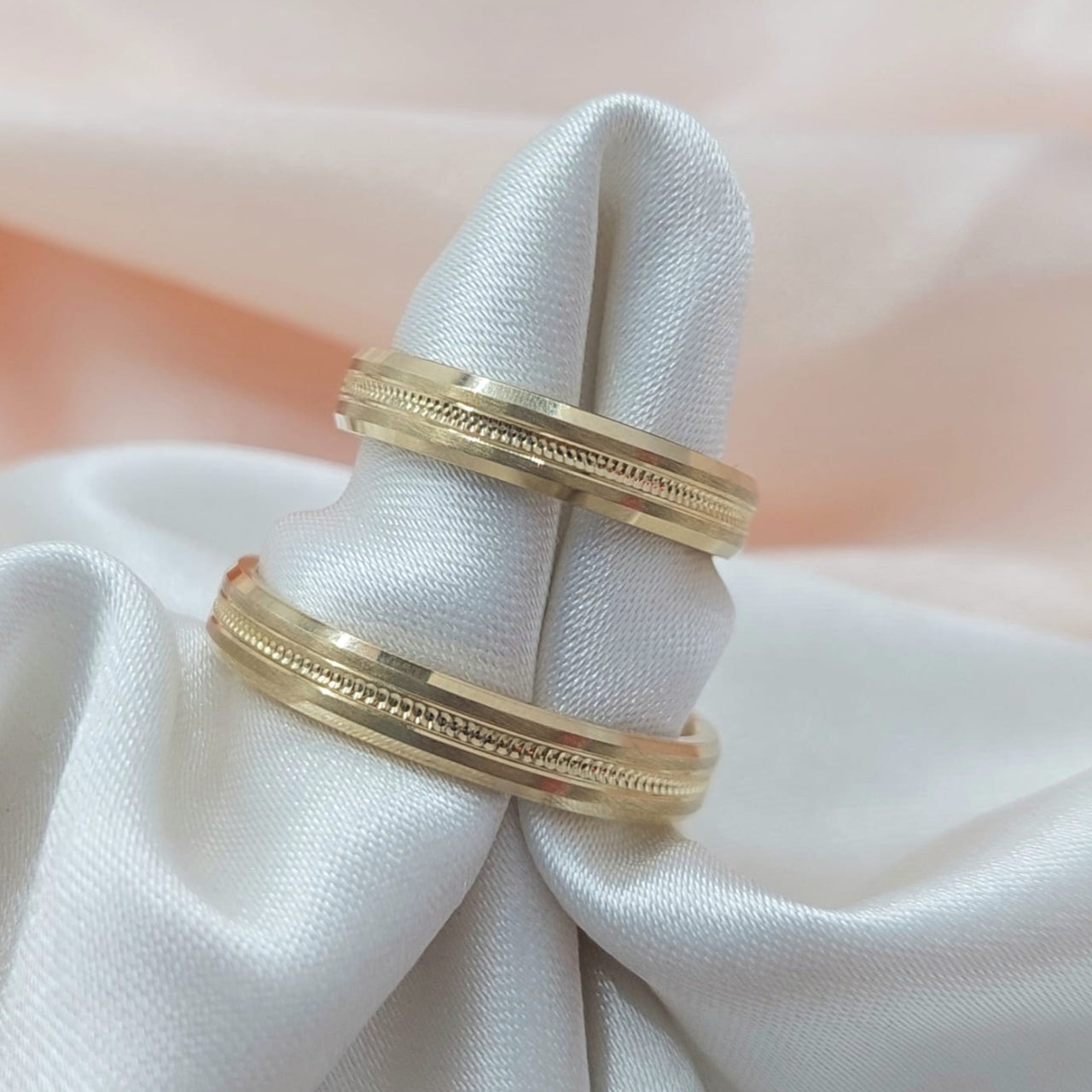 Anillos Matrimonio Duo Oro 10k 5.5g Italia 210000020964