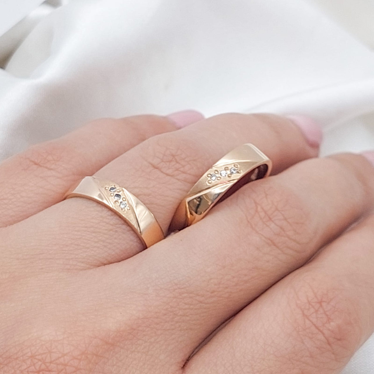 Anillos Matrimonio Duo Oro 10k 5mm 7.0g 210000020767
