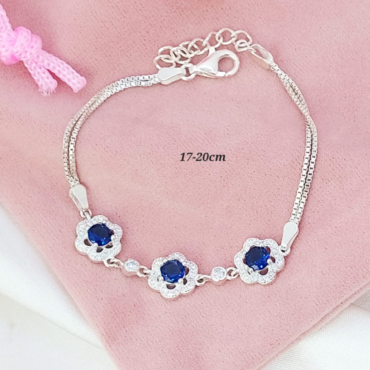 Pulsera Dama Azul Plata 925 210000024021