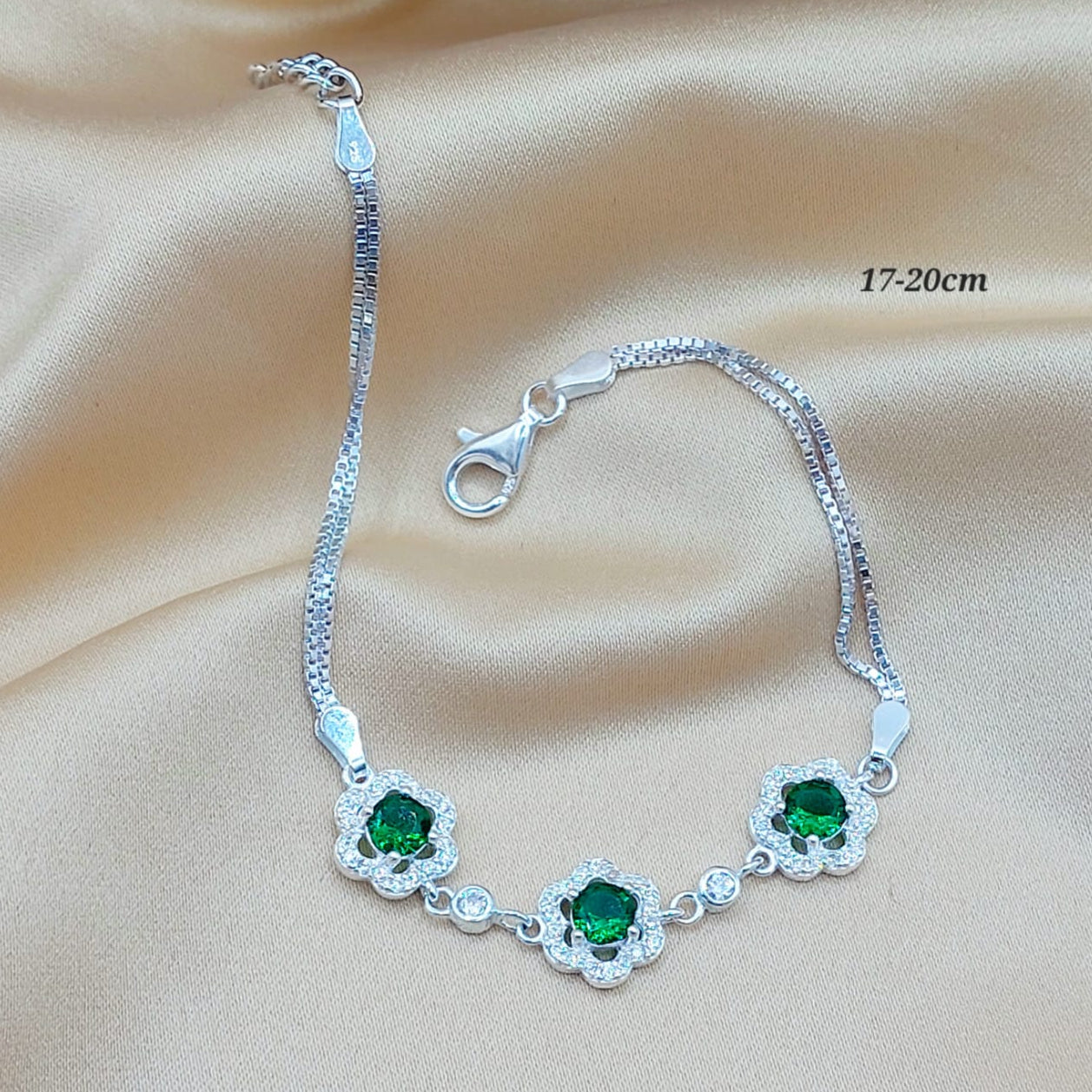 Pulsera Dama Verde Plata 925 210000024025