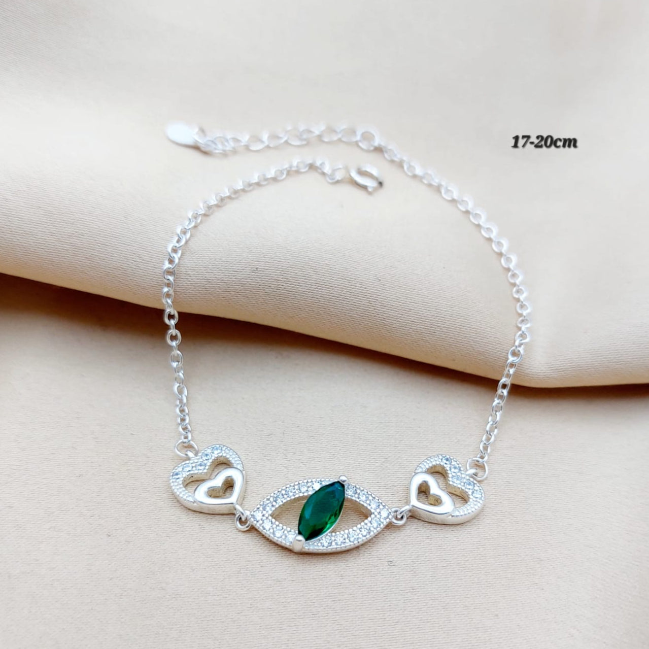 Pulsera Dama Verde Plata 925 210000024035