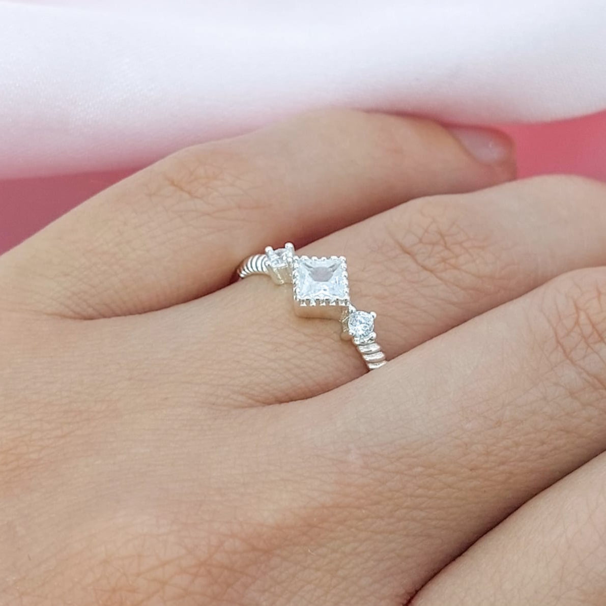 Anillo Dama Compromiso Plata 925 210000024569