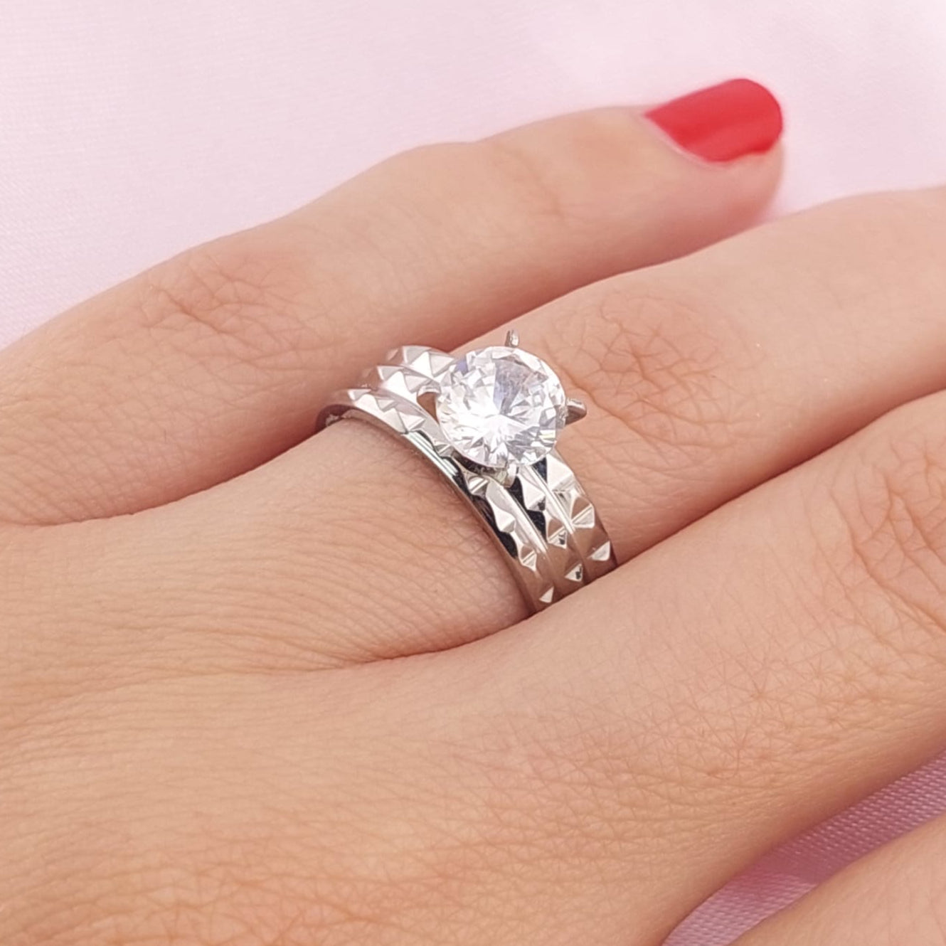 Anillo Compromiso Acero 210000009874v