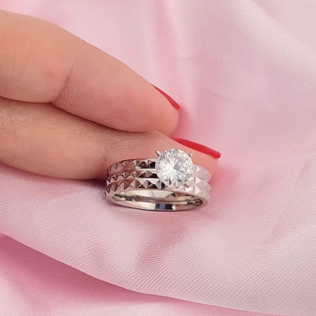 Anillo Compromiso Acero 210000009874v