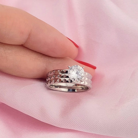 Anillo Compromiso Acero 210000009874v