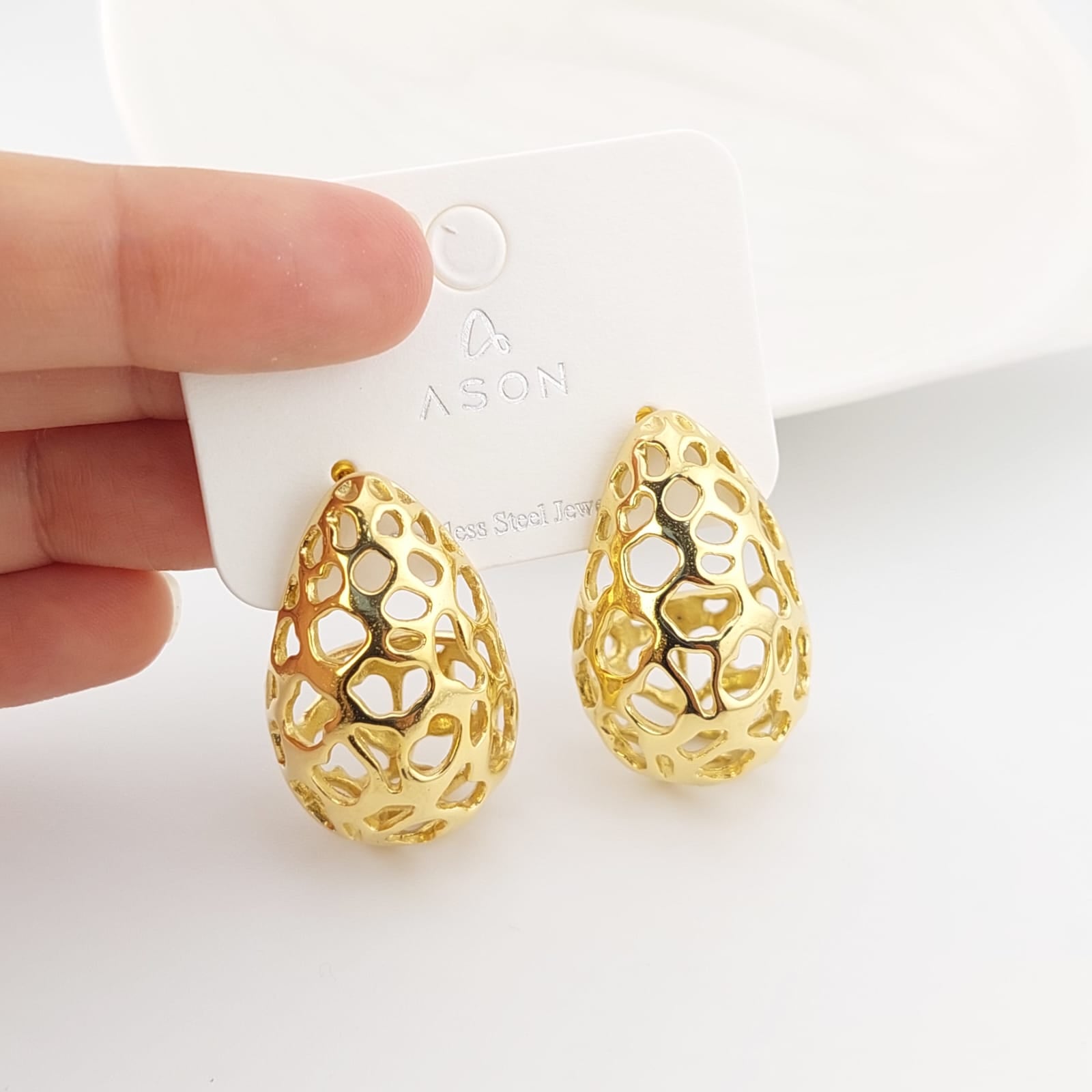 Aretes Dama Acero 21.4X35cm 210000023554x