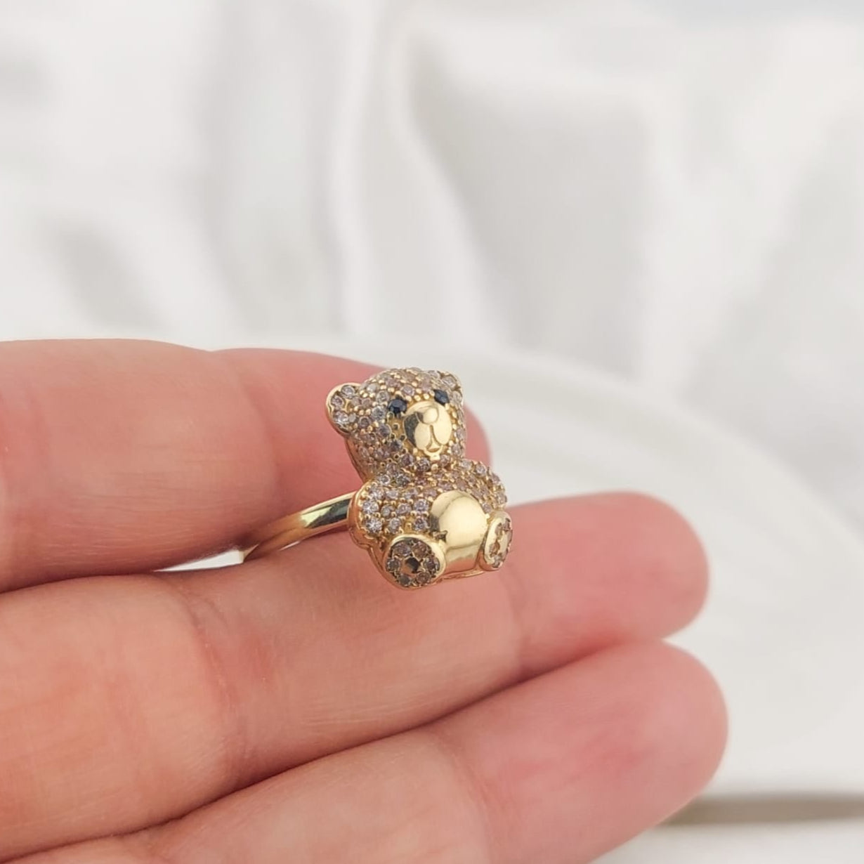 Anillo Oso Dama Oro 10k 3.25g Italia 210000020998
