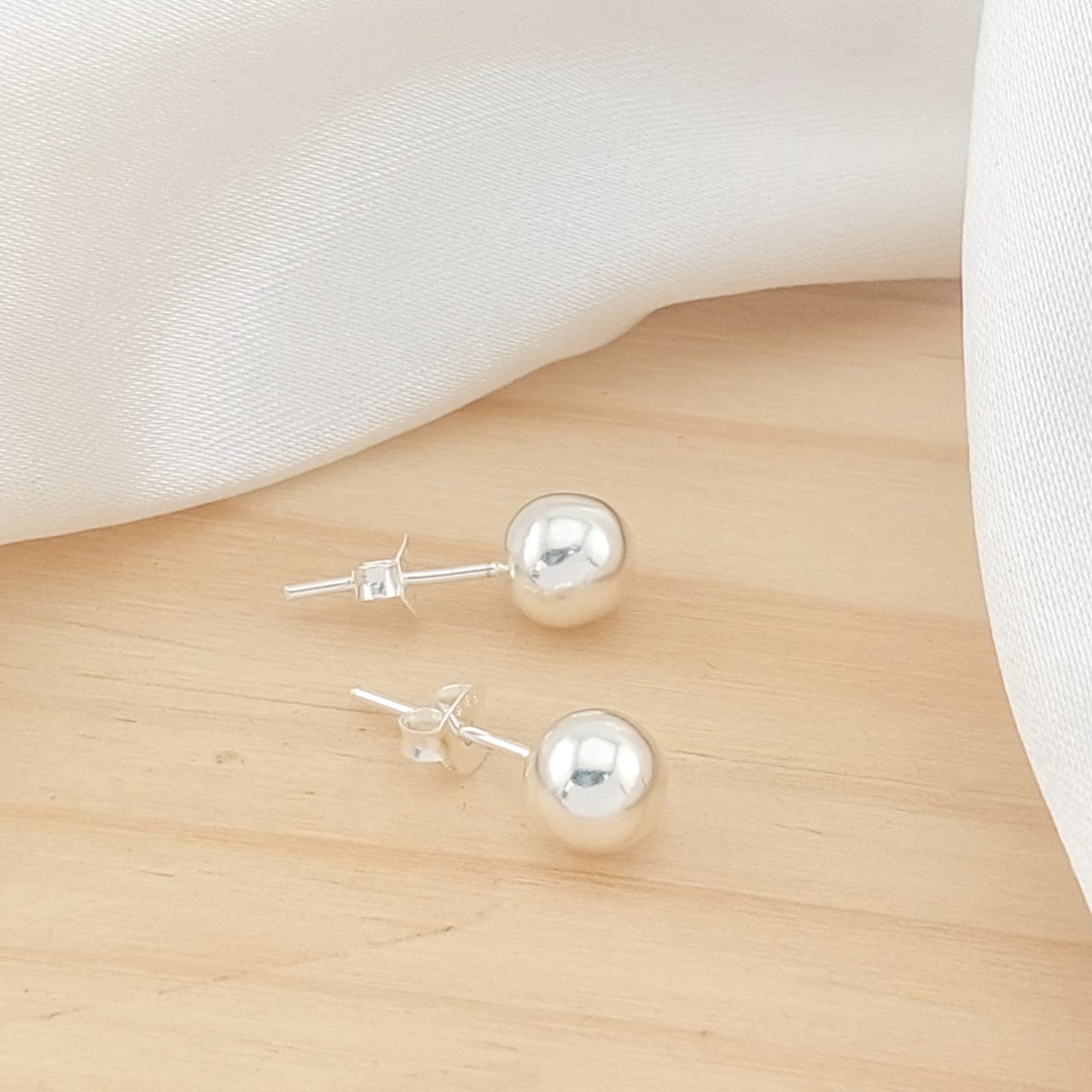 Aretes Bola 7mm Plata 925 210000024298