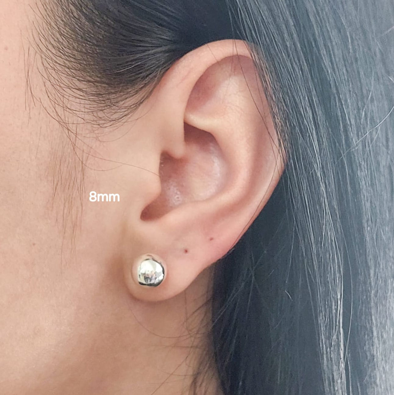 Aretes Bola 8mm Plata 925 210000024294