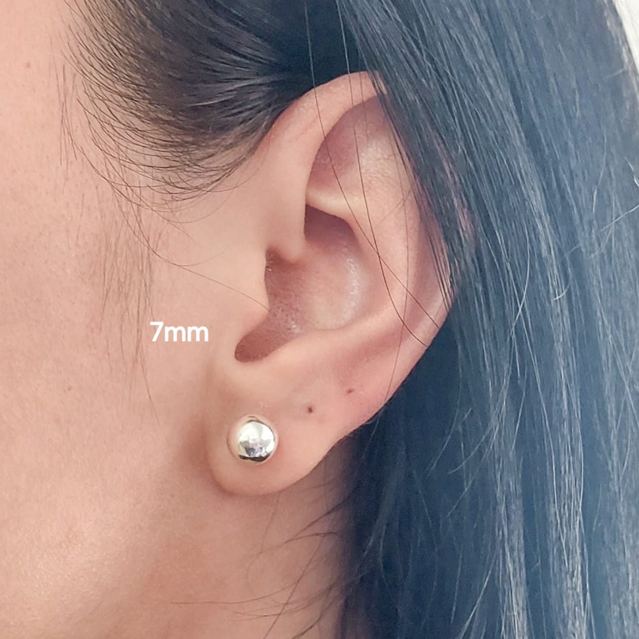 Aretes Bola 7mm Plata 925 210000024298