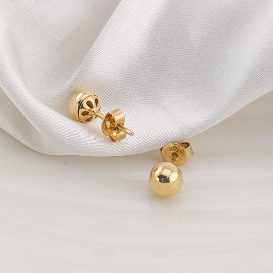 Aretes Bola 6mm 1.4g Oro Italia 10k 16238