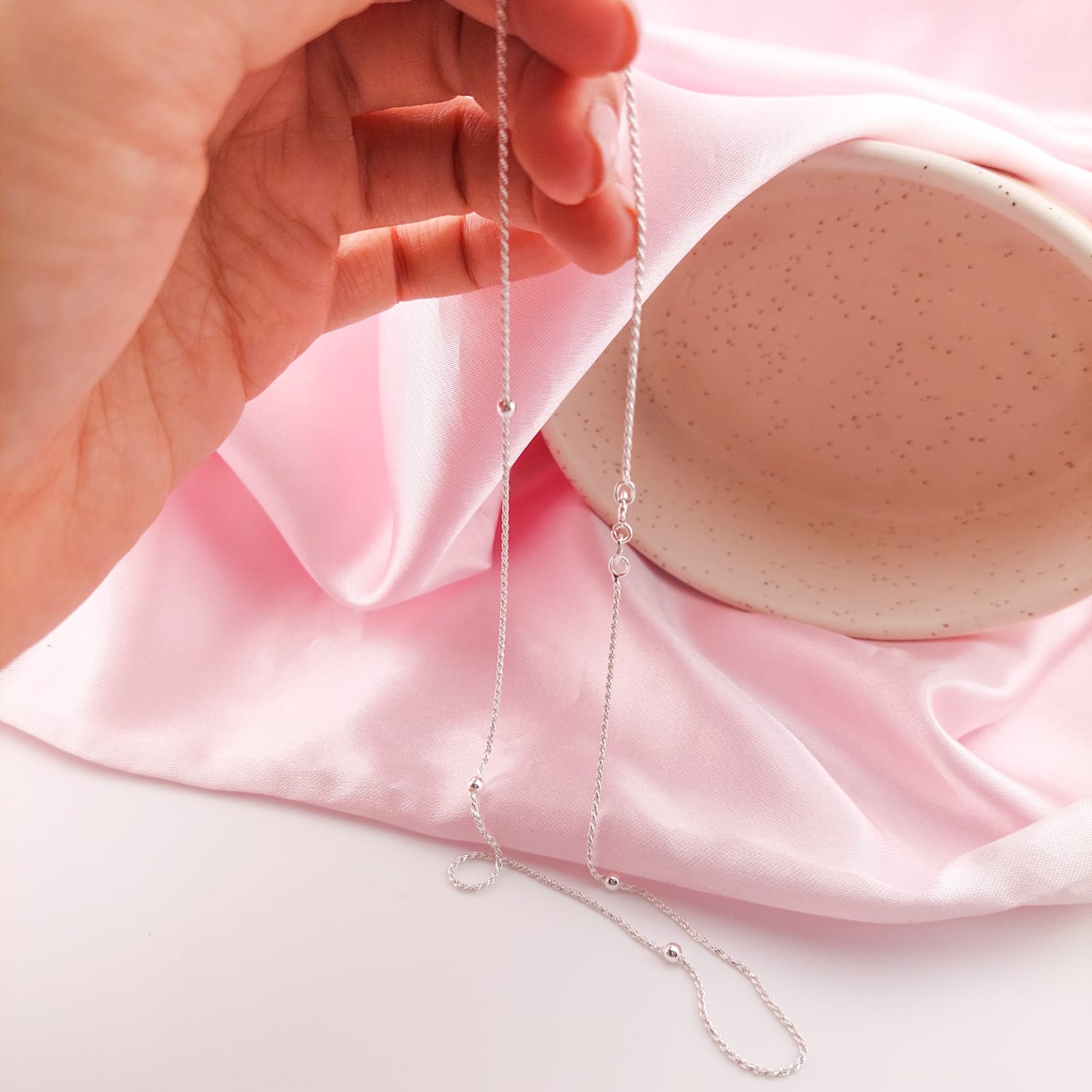 Cadena Cordon/Bola2.5mm 45cm Plata 925 210000024639v