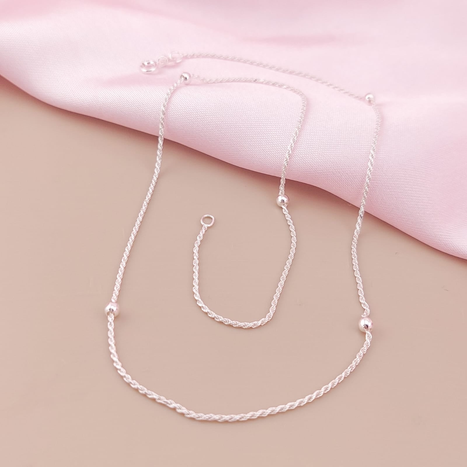 Cadena Cordon/Bola2.5mm 45cm Plata 925 210000024639v