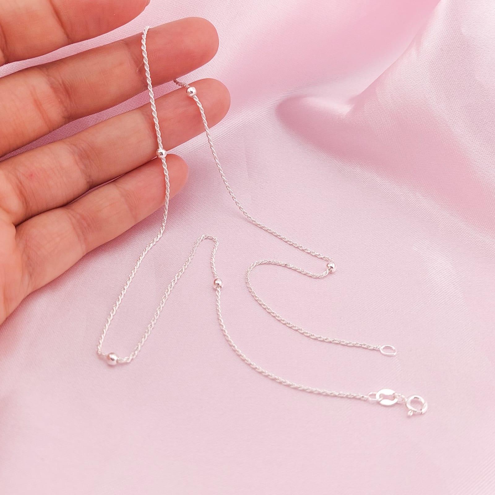 Cadena Cordon/Bola2.5mm 45cm Plata 925 210000024639v