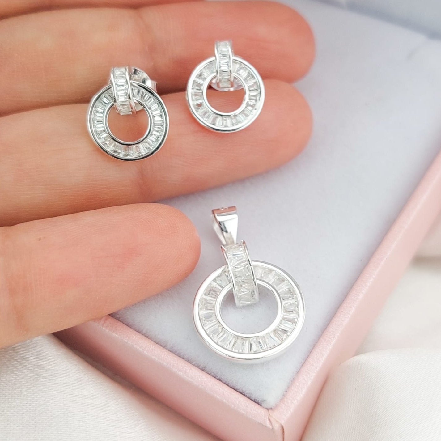 Juego Dama Plata 925 23957x