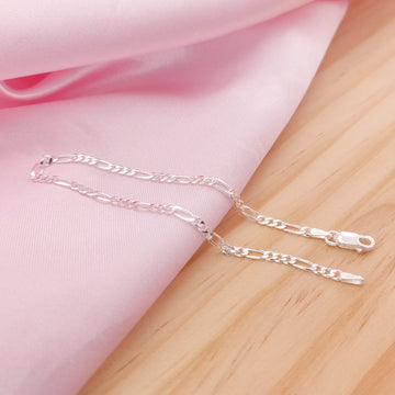 Pulsera Fígaro 19.5CM/3MM Plata 925 24472