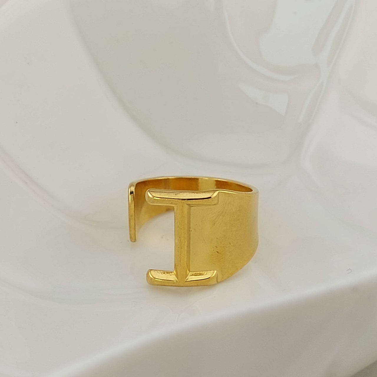 ANILLO LETRA I ACERO