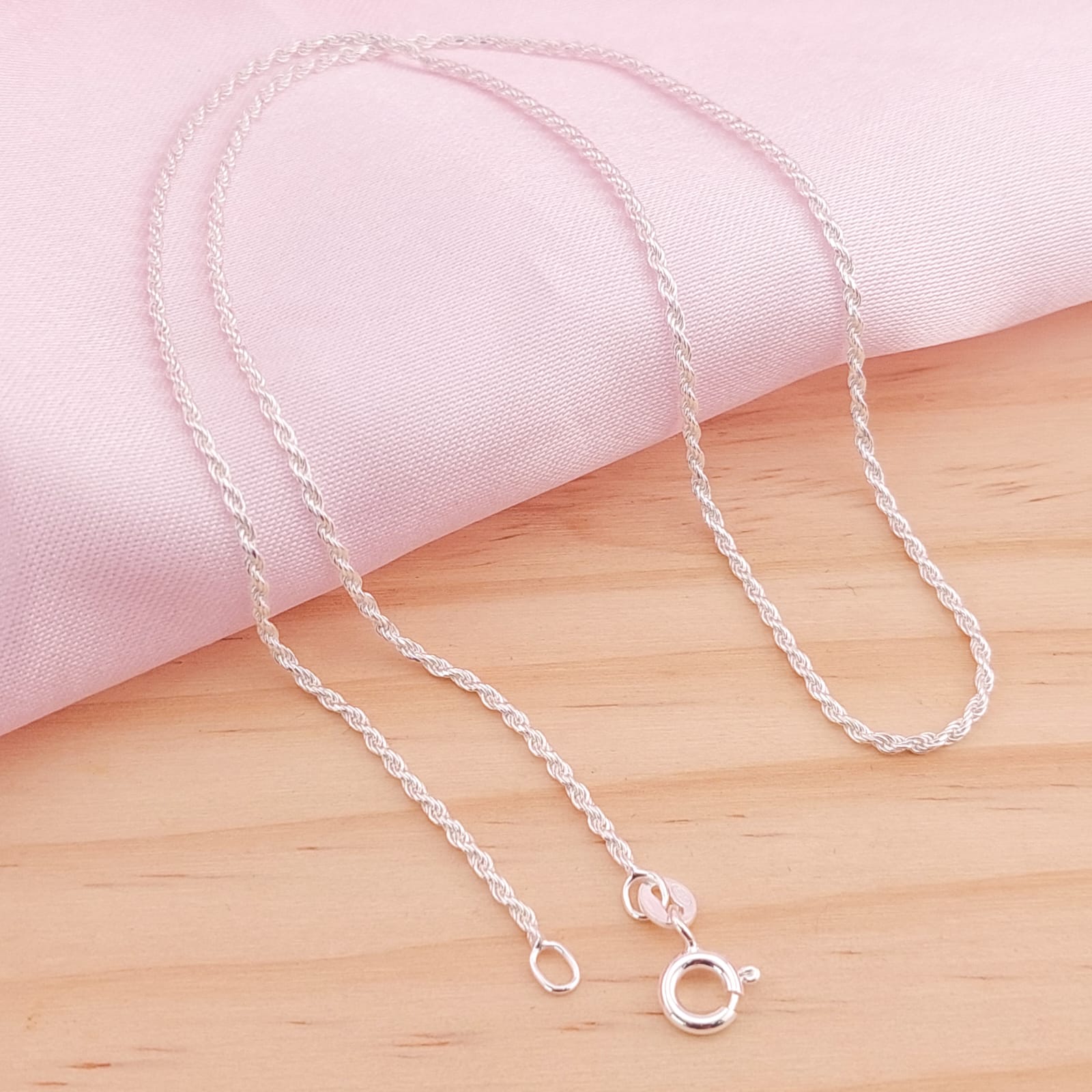 Cadena Cordón 45CM/1MM Plata 925 210000024479v