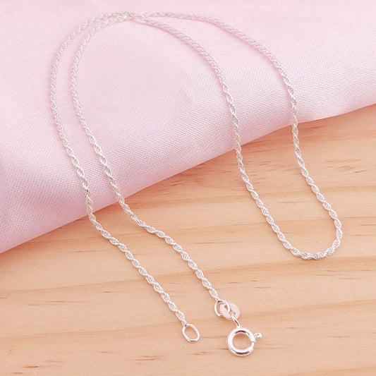 Cadena Cordón 45CM/1MM Plata 925 24479