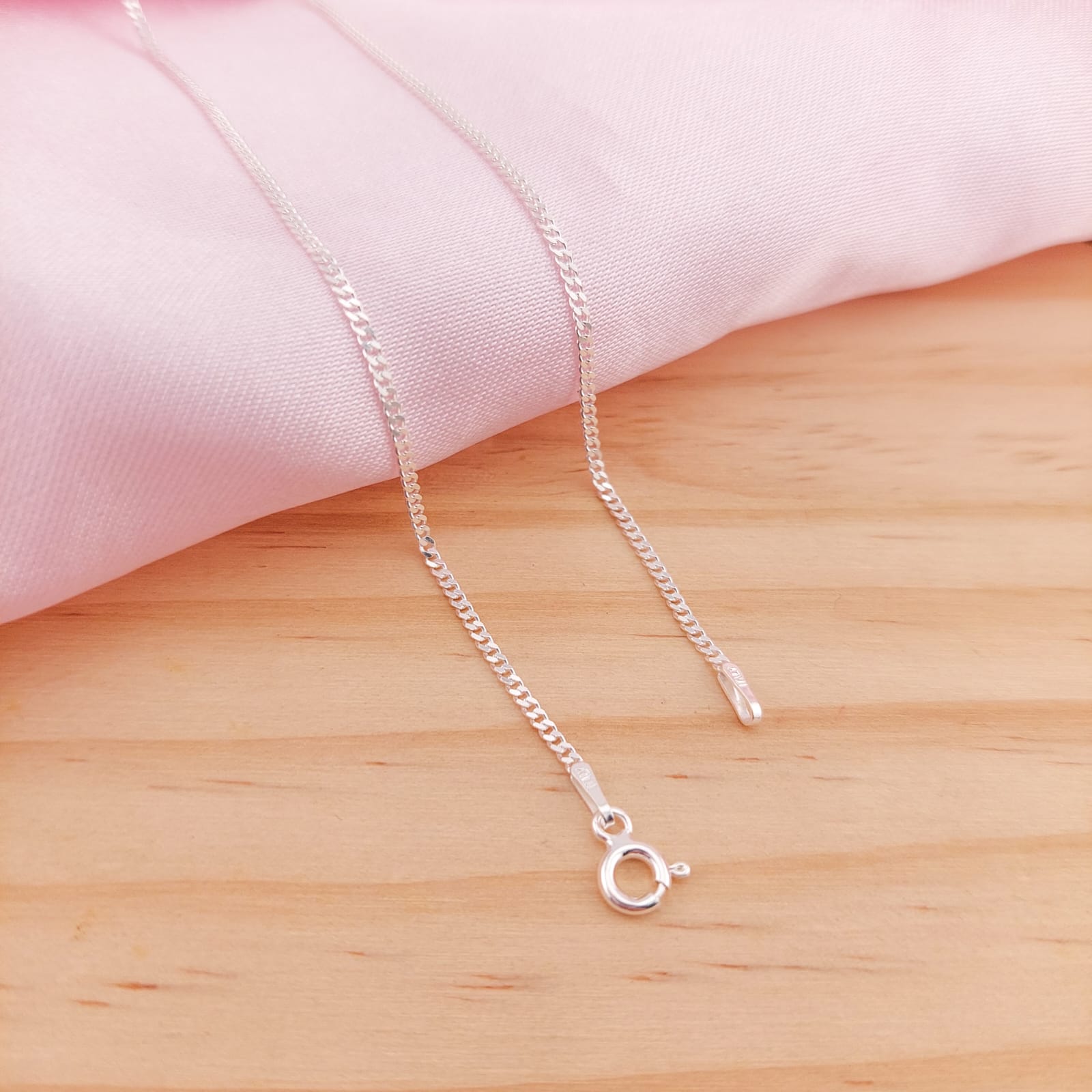 Cadena Grumet 45cm/1mm Plata 925 210000024637v