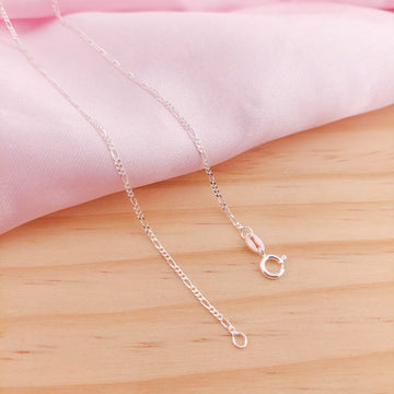 Cadena Fígaro 45CM/1mm Plata 925 24521