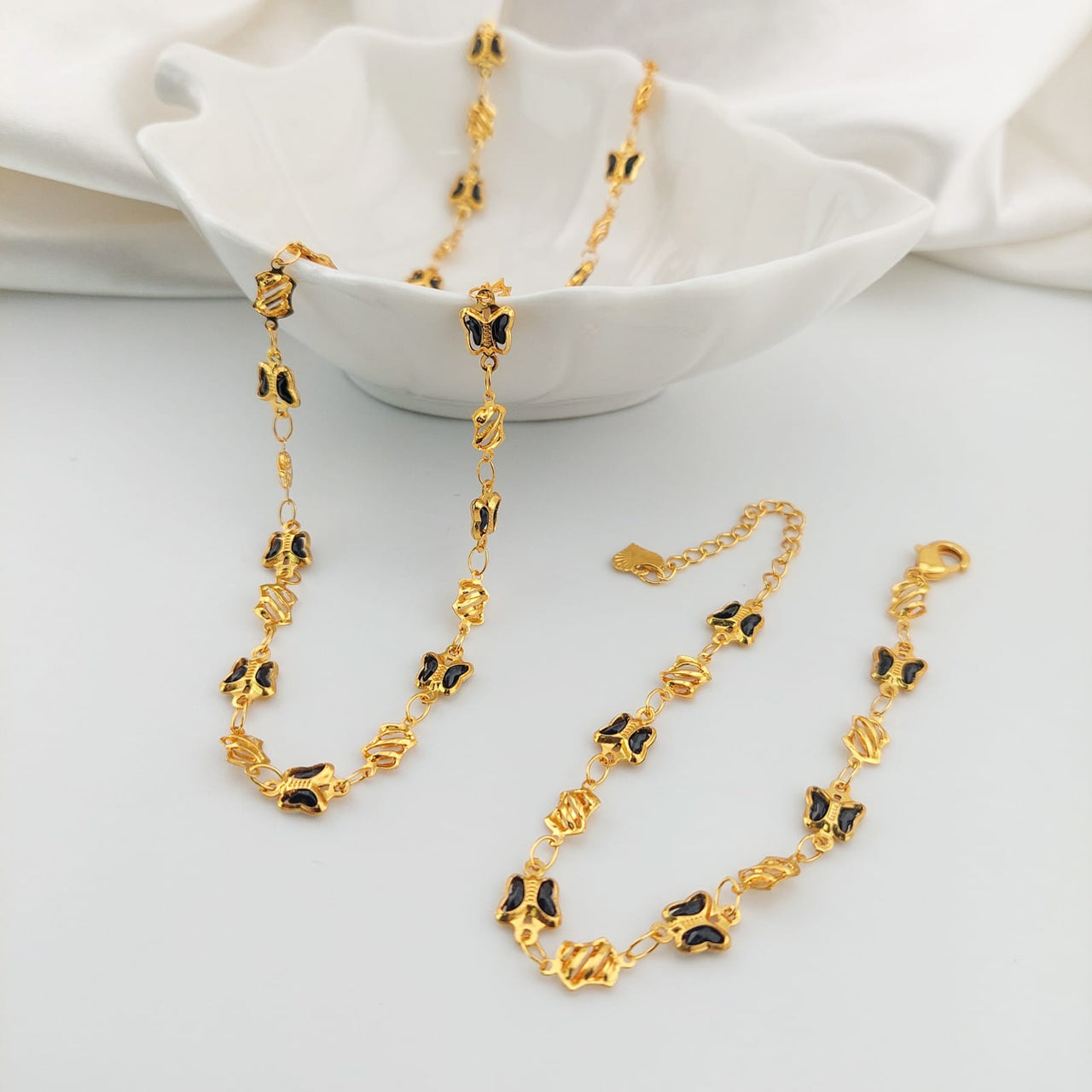 Juego Collar y Pulsera Lam 45/50cm x 17/23 cm 210000023299x