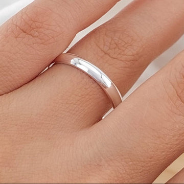 Anillo Matrimonio Liso 3mm Plata 925 17110