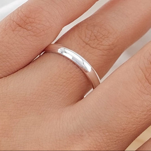Anillo Matrimonio Liso 3mm Plata 925 17110