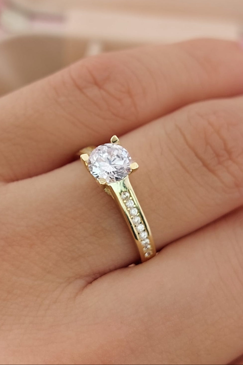 Anillo Compromiso Oro 10k 25626