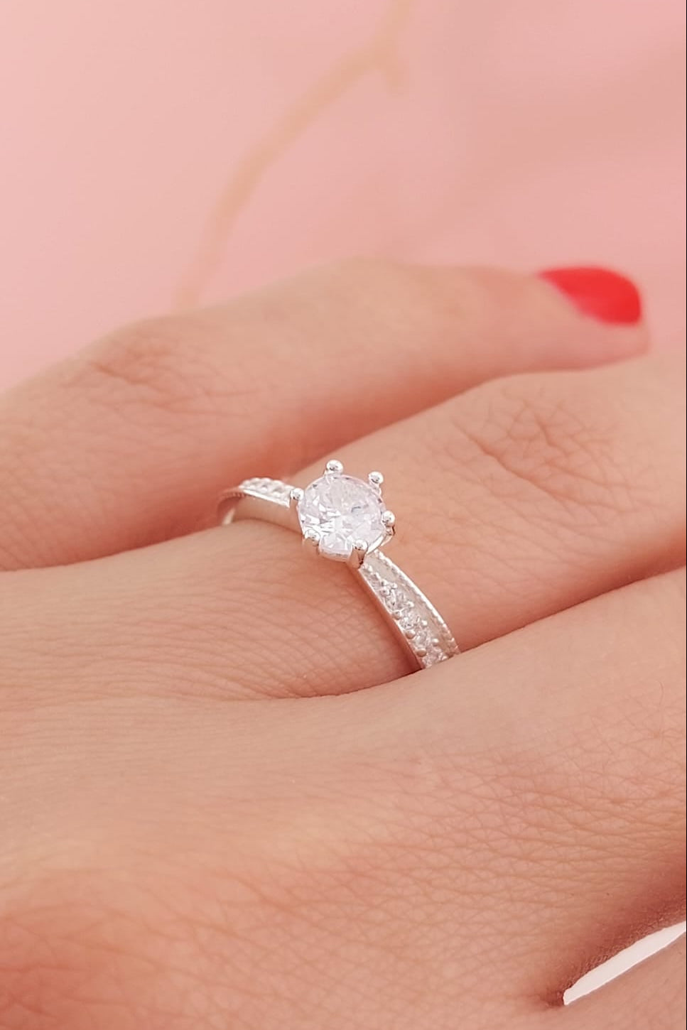 Anillo Compromiso Plata 925 25657