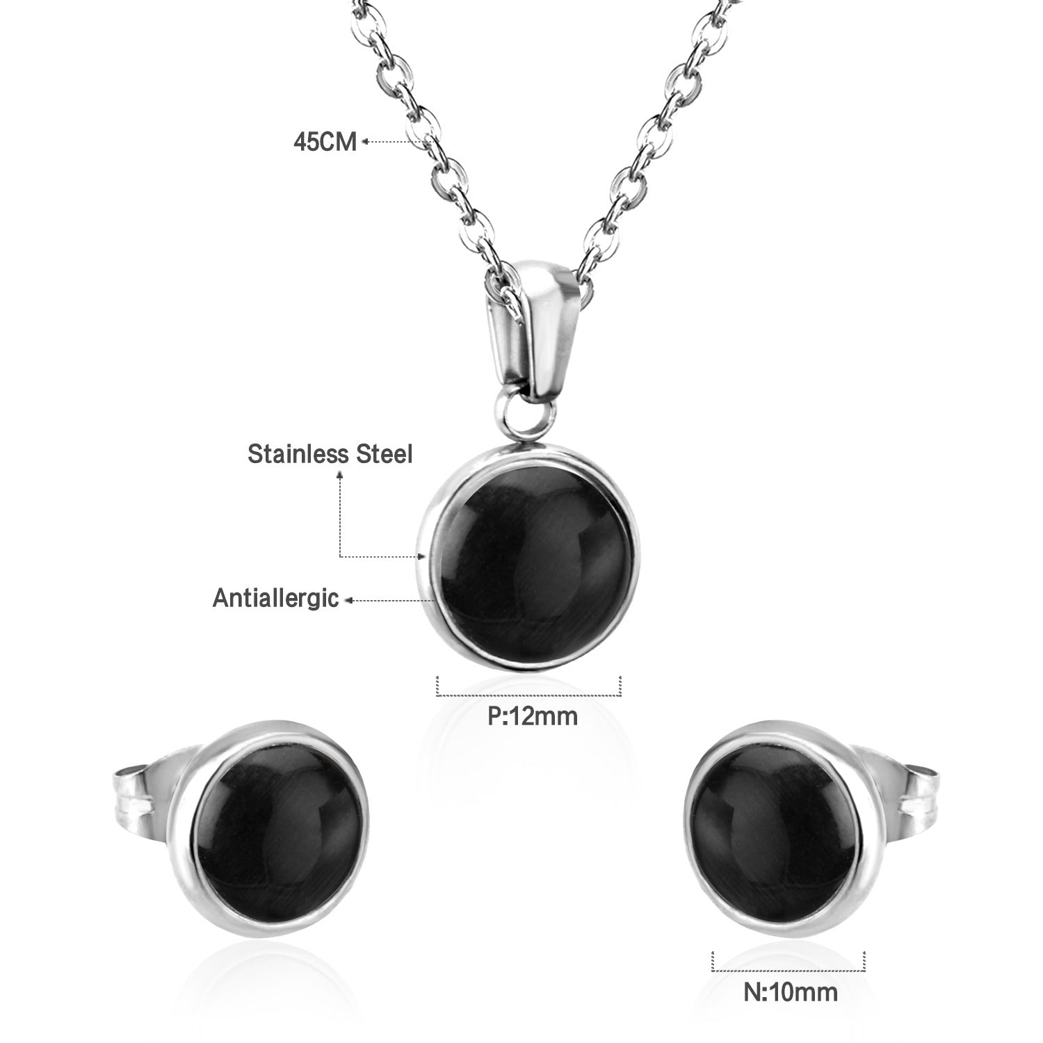 Juego Dama Acero 25695