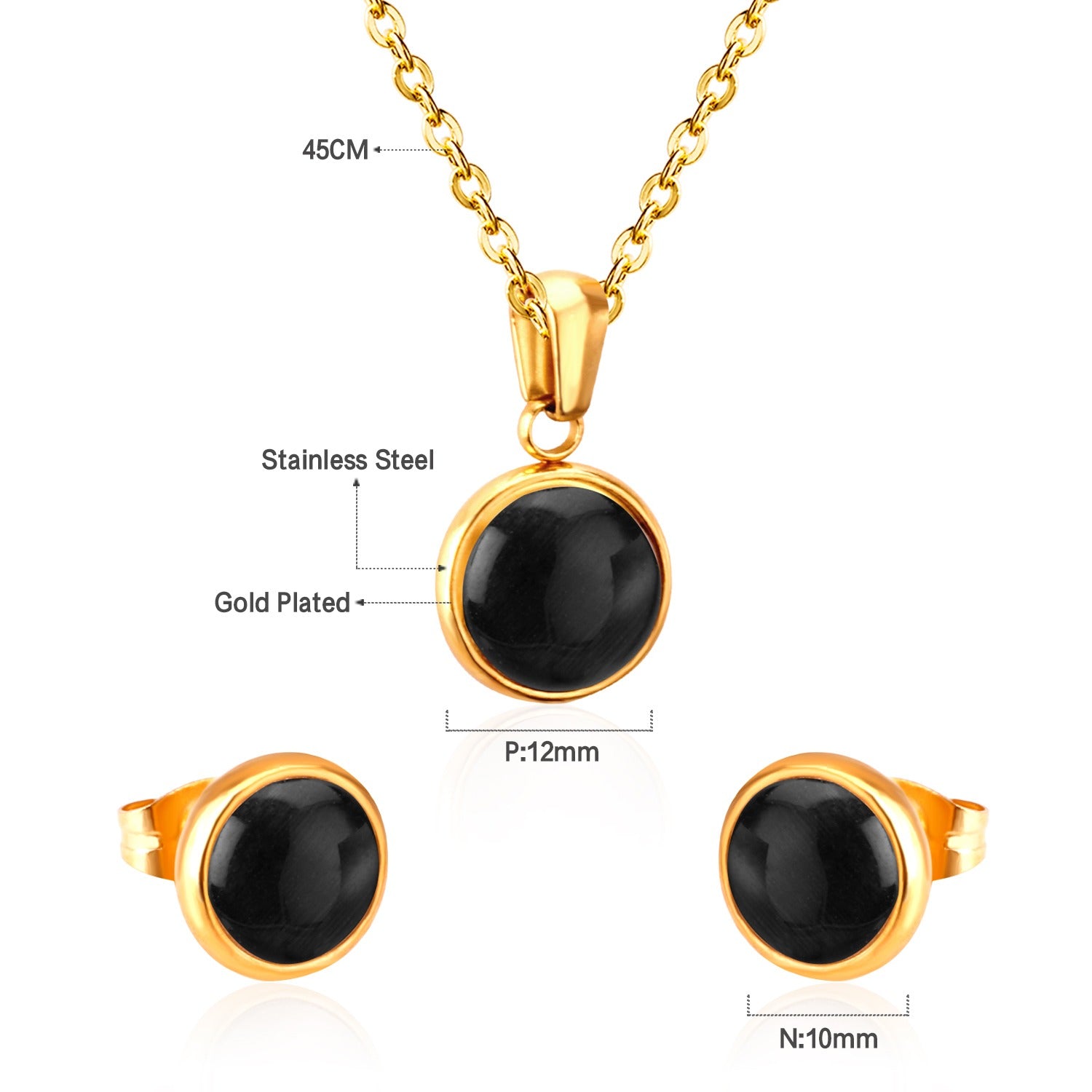 Juego Dama Acero 25699